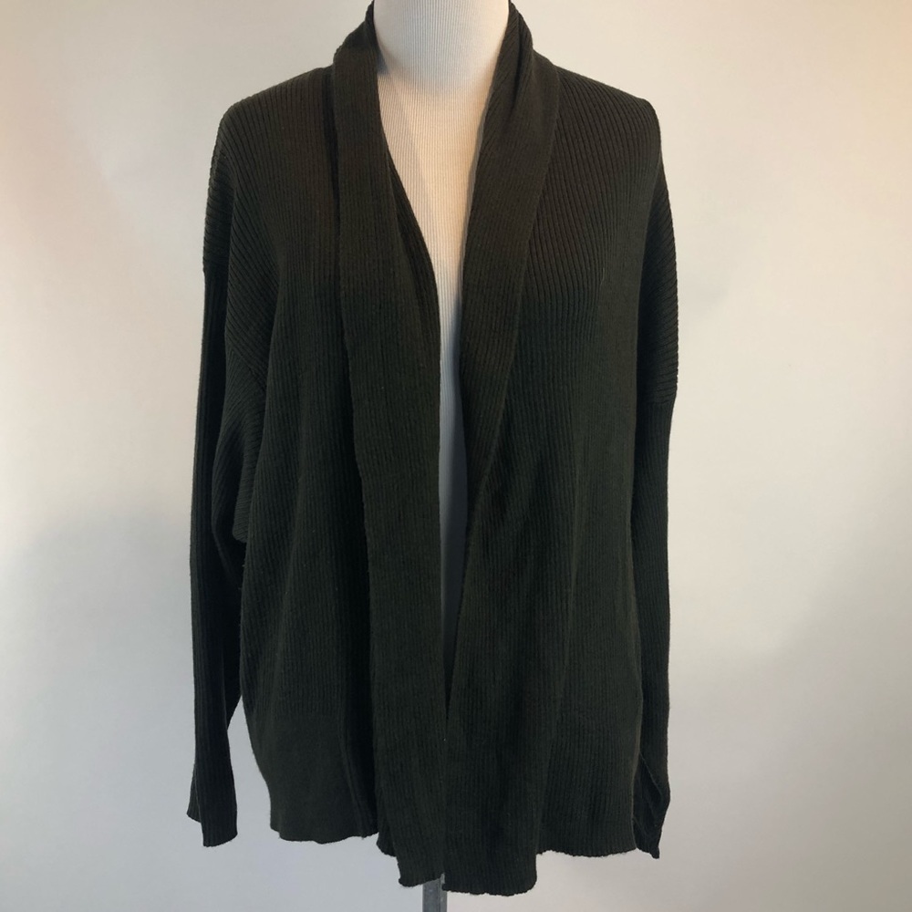 ASOS Olive Green Dolman Sleeved Cardigan Sweater